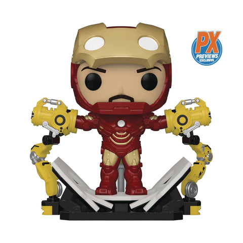 Funko Pop! Iron Man 2: Iron Man MKIV w/Gantry PX Previews (GITD)