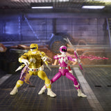 MMPR/TMNT Lighting Mikelangelo & April Action Figures 2PK