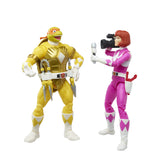 MMPR/TMNT Lighting Mikelangelo & April Action Figures 2PK