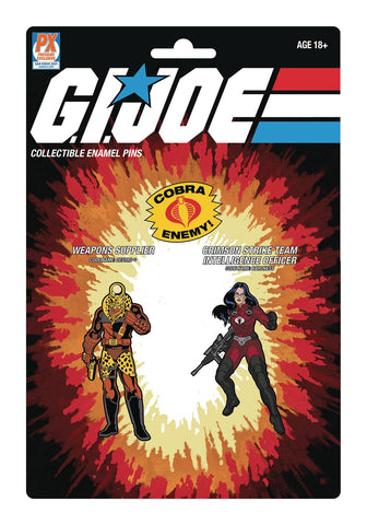 SDCC 2021 - G.I. Joe: PD Destro & Crimson Baroness (PX Previews) Pin Set