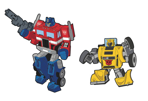 Transformers Optimus Prime X Bumblebee Retro Pin Set (M/10)