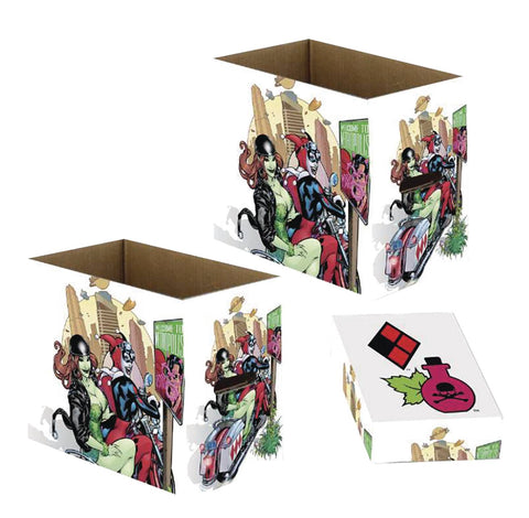 DC Comics Harley Quinn & Poison Ivy - Short Comic Storage Box (Set of 5)