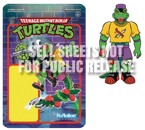 Super 7 Reaction 3.75" Action Figure: TMNT Wave 4 - Mondo Gecko