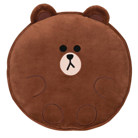 Gund Line Friends: Brown Round Pillow 12" Plush