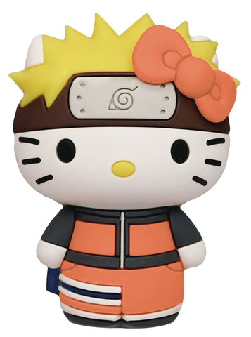 Naruto X Hello Kitty 3D Foam Magnet