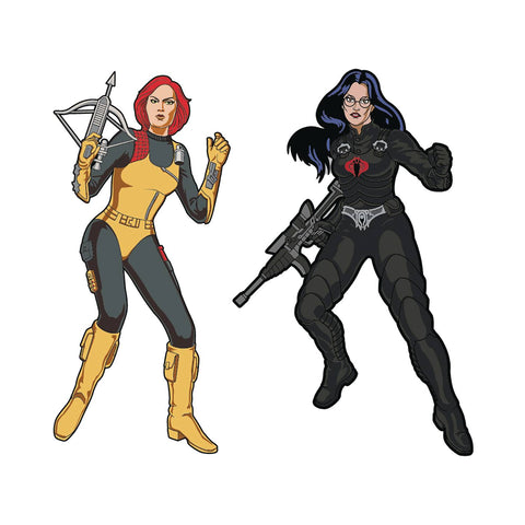 G.I. Joe: Scarlett & Baroness Retro Pin Set