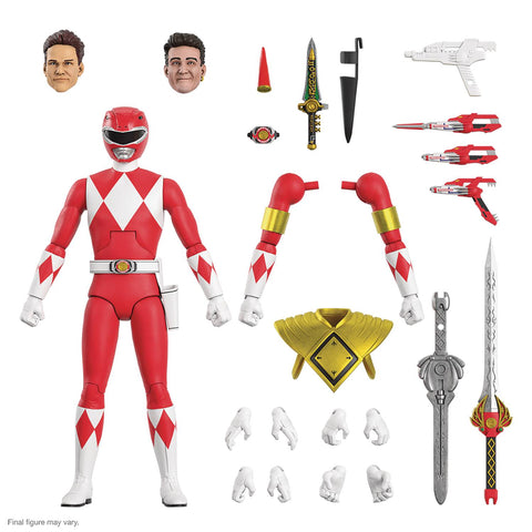 Super7: Power Rangers Ultimates W2: Red Ranger Action Figure