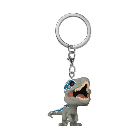 Funko Jurassic World Dominion - Velociraptor Blue Keychain