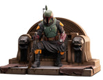 Diamond Select Toys Premier Collection: Star Wars Book Of Boba Fett - Boba Fett On Throne