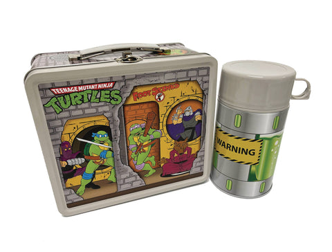 TMNT Animated Sewer Lair PX Lunchbox w/ Thermos