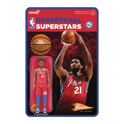 NBA W3 76ERS JOEL EMBIID RED JERSEY REACTION FIG