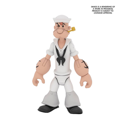 Boss Fight Studios Popeye Wave 2 - Popeye White Sailor Uniform 1/12 Scale Action Figure - Mar 2023