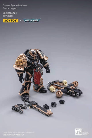 Joy Toy Warhammer 40k - Black Legion Space Marine 04 1/18 Scale Action Figures - Jul 2022