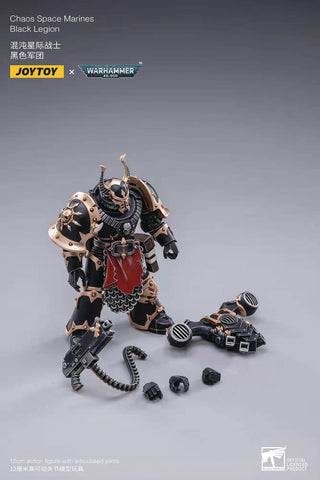 Joy Toy Warhammer 40k - Black Legion Space Marine 03 1/18 Scale Action Figures - Jul 2022