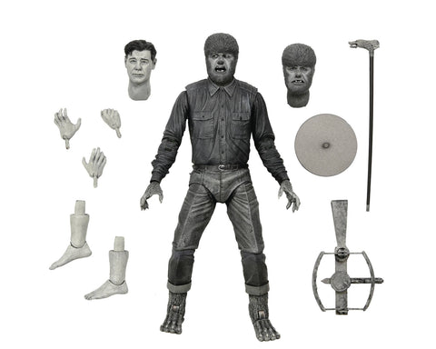NECA Universal Monsters Ultimate - The Wolf Man (Black And White) 7-inch Action Figure - May 2022