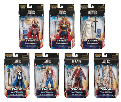 Hasbro Marvel Legends Thor Love & Thunder 6-inch Action Figures (Set of 7)