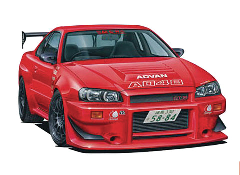 MCR BNR34 SKYLINE GT R 02 1/24 MODEL KIT (NET) (C: 1-1-2)