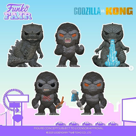 Funko Pop! Movies: Godzilla vs Kong Collection