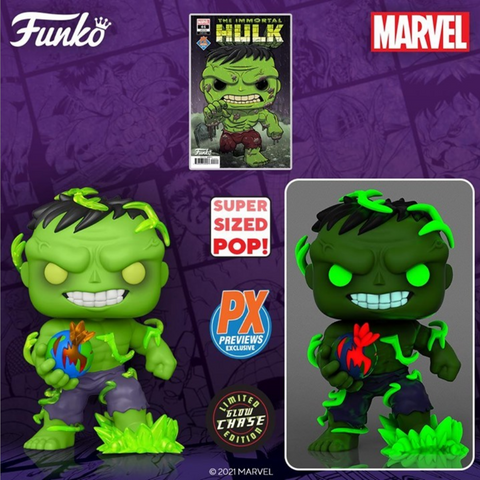 Marvel Super Heroes Immortal Hulk 6" (PX) (Figure & Comic)