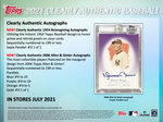 2021 Topps Clearly Authentic Baseball Hobby Box