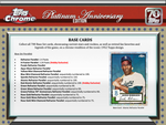 2021 Topps Chrome Platinum Anniversary Baseball Trading Cards Hobby Box