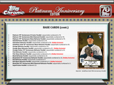 2021 Topps Chrome Platinum Anniversary Baseball Trading Cards Hobby Box