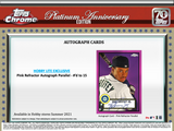 2021 Topps Chrome Platinum Aanniversary Baseball Trading Cards Lite Hobby Box