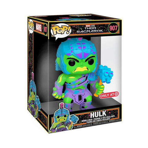 Funko Pop! Jumbo: Marvel Blacklight - Hulk (Target Sticker)