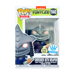 Funko Pop! TMNT - Shredder with Weapon (GITD)(Funko Shop Sticker)