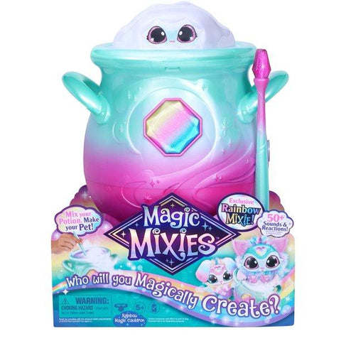 Magic Mixies Magical Misting Cauldron with Exclusive 8 inch RAINBOW Plush - WALMART