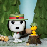 Funko Pop! Animation: Beagle Scout Snoopy w/ Woodstock (Funko Shop Sticker)