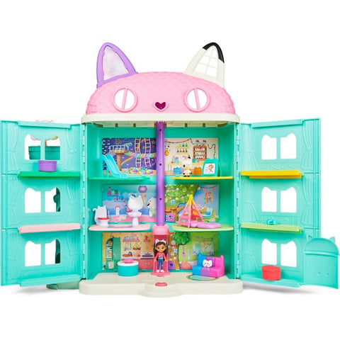 Gabby’s Dollhouse, (over 2ft )15-Piece Purrfect Dollhouse with Sounds