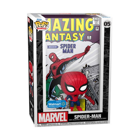 Funko Pop! Cover Art: Marvel - Amazing Spider-Man Vinyl Bobblehead (Walmart Sticker)