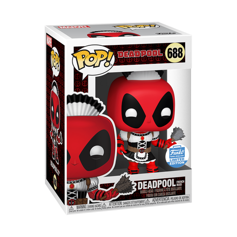 Funko Pop! Marvel: Deadpool As French Maid (Funko Shop Sticker)