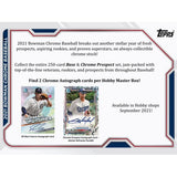 2021 Bowman Chrome Baseball Hobby Box