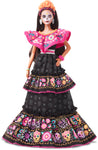 Barbie 2021 Dia De Muertos Doll (11.5-In) Wearing Embroidered Dress & Calavera Face Paint