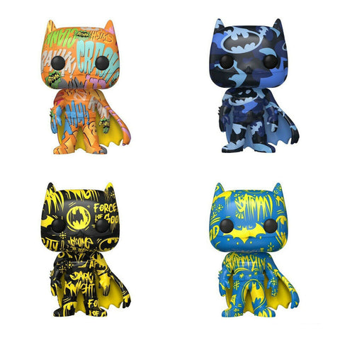 Funko Pop! Art Series - Batman Complete Set of (4) (Target Sticker)